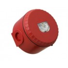 Cooper Fulleon 812008FULL-0167X Solista LX Wall LED Beacon - White Flash - Red Housing - Deep Red Base - NF Approved